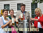 Bayerische Bierwoche . Freibier gibt es am 23.04.2018 am Münchner Bierbrunnen (©Foto:Martin Schmitz)